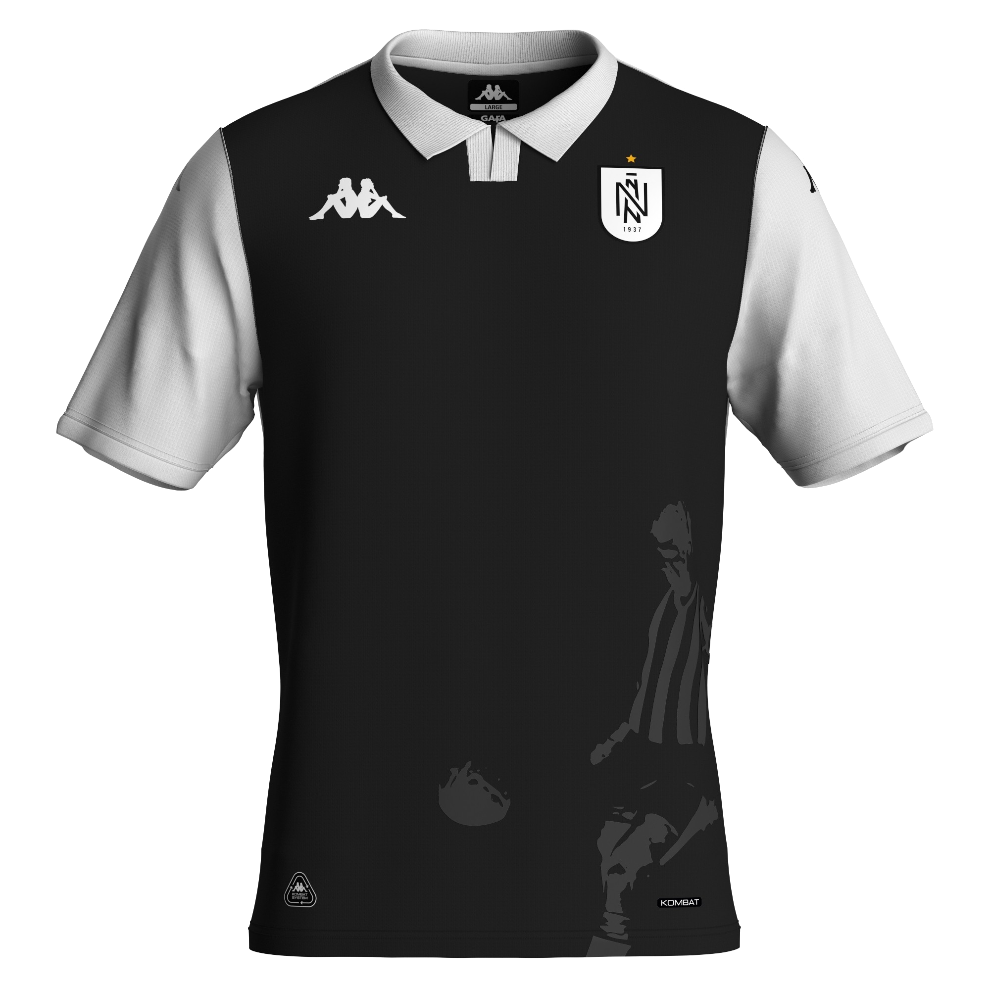 Neftçi KOMBAT™ 2025/26 Ev Forması (Qara-Ağ)